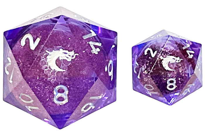 Old School Dice: Sharp Edge 35mm Dice - Liquid Infused