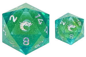 Old School Dice: Sharp Edge 35mm Dice - Liquid Infused