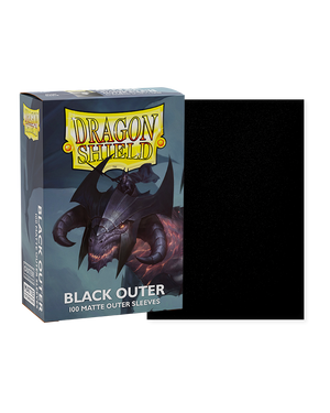 Dragon Shield: 100ct Outer Sleeves - Matte Black (Standard)