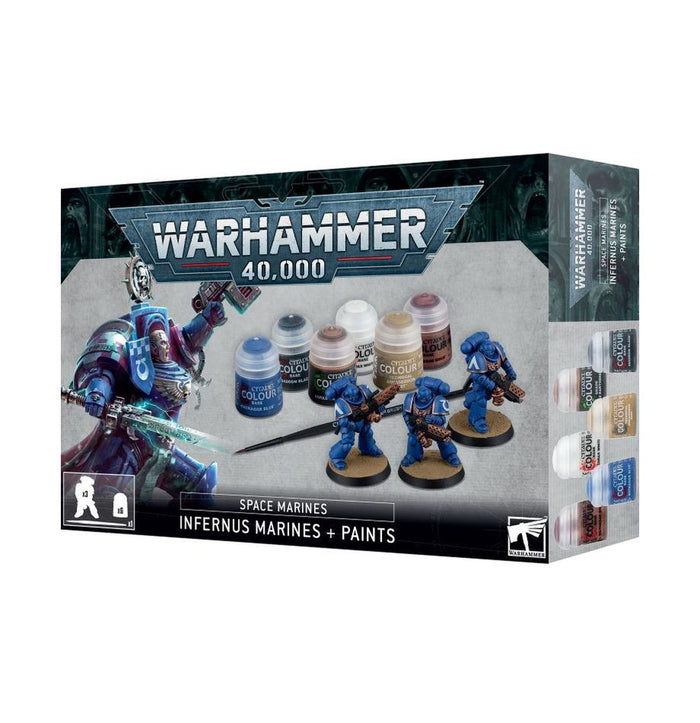 Warhammer: 40k - Space Marines: Infernus Marines + Paints