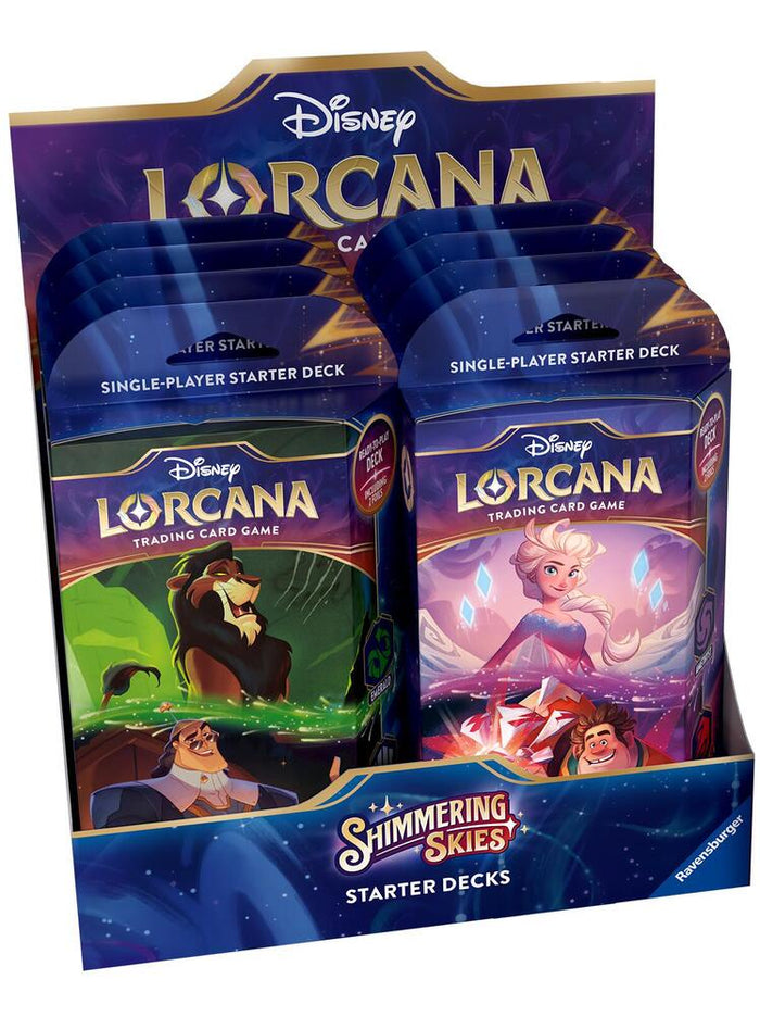 Disney Lorcana TCG: Shimmering Skies Starter Deck Display