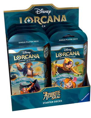 Disney Lorcana TCG: Azurite Sea Starter Deck Display