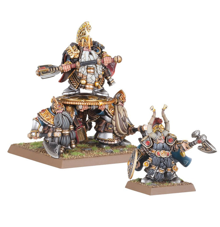 Warhammer The Old World: Dwarfen Mountain Holds - Dwarf Lords with Shieldbearers
