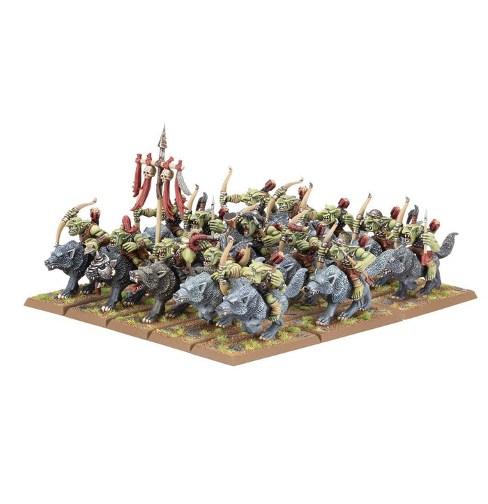 Warhammer The Old World: Orc & Goblin Tribes - Goblin Wolf Rider Mob