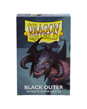 Dragon Shield: 100ct Outer Sleeves - Matte Black (Standard)