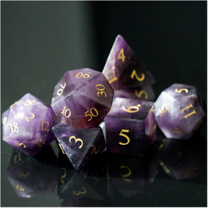 FBG Stone Dice: Amethyst Sets