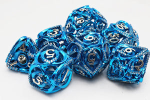 FBG Metal Dice: Hollow Hearts Jeweled