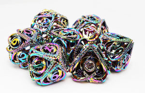 FBG Metal Dice: Hollow Hearts Jeweled