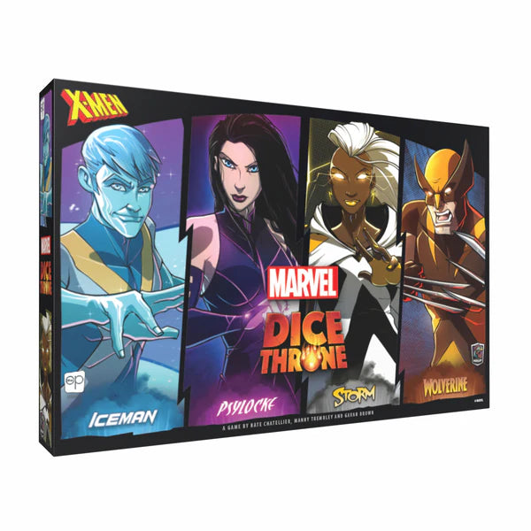 Marvel Dice Throne: X-Men Box 1 Fighters (Iceman, Psylocke, Storm, and Wolverine)