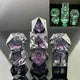 FBG: Sharp Edge Liquid Core - Glow in the Dark Dice Sets