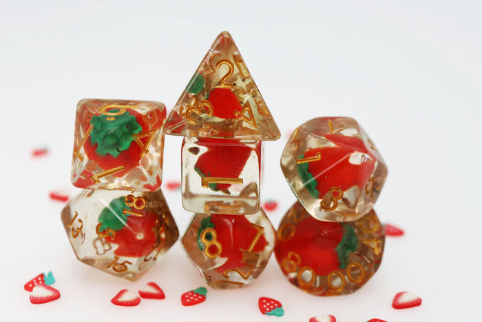 FBG Resin: Wild Strawberries Dice Set