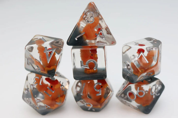 FBG Resin Dice Set: Crowing Rooster
