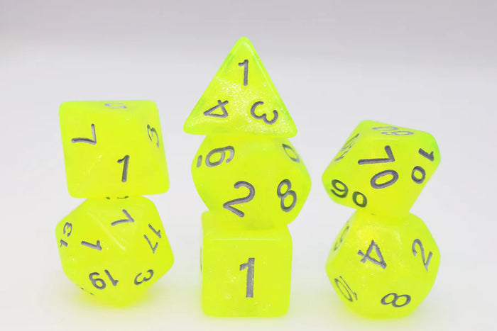 FBG Resin: Radioactive Lemonade Dice Set