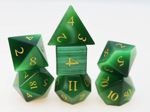FBG Stone Dice: Cat's Eye Dice Sets