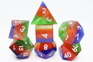FBG Stone Dice: Cat's Eye Dice Sets