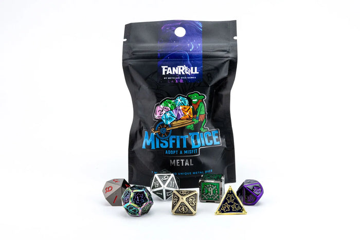 Adopt a Misfit Metal Dice Set