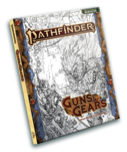 Pathfinder 2E RPG: Guns & Gears Hardcover (Remastered), Sketch Cover