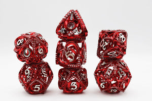 FBG Metal Dice: Hollow Hearts Jeweled
