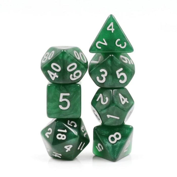 FBG Resin Dice Set: Dark Forest
