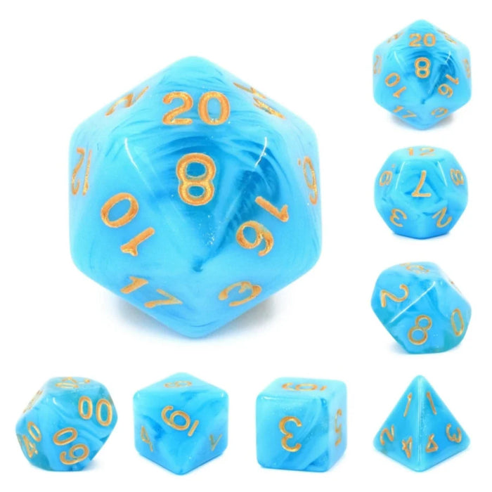 FBG Resin Dice Set: Atlantis