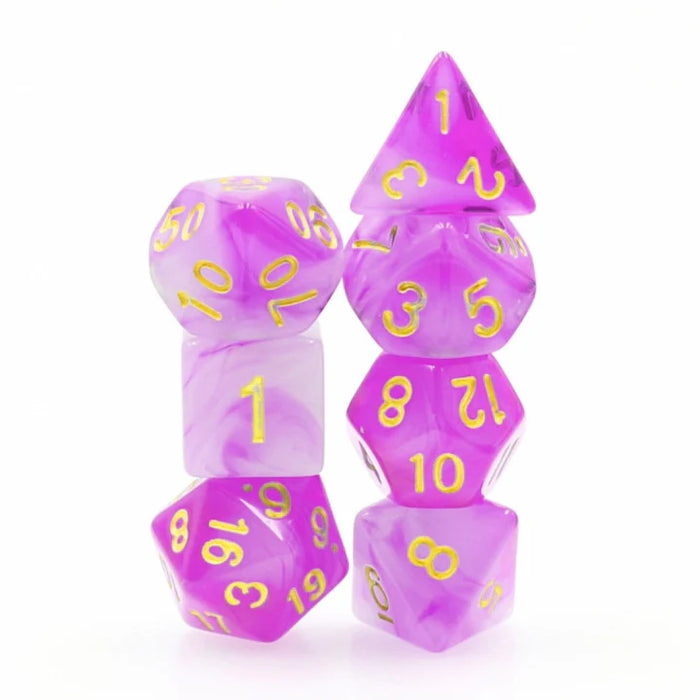 FBG: Purple Milky Dice Set