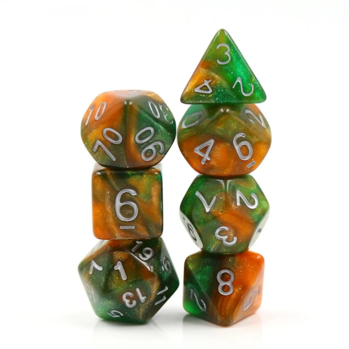 FBG Resin: Emerald Vale Dice Set