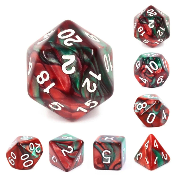 FBG Resin: Burning Bush Dice Set