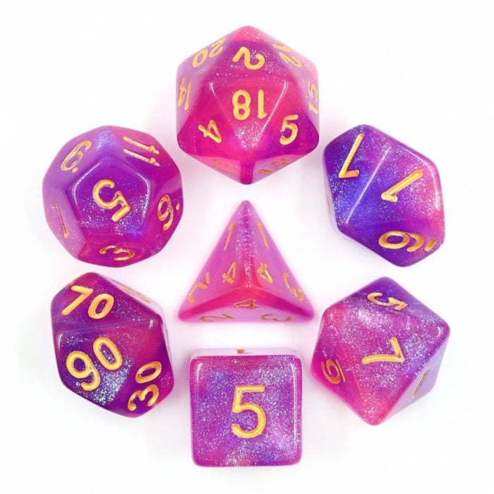 FBG Resin Dice Set: Briar Rose Aurora