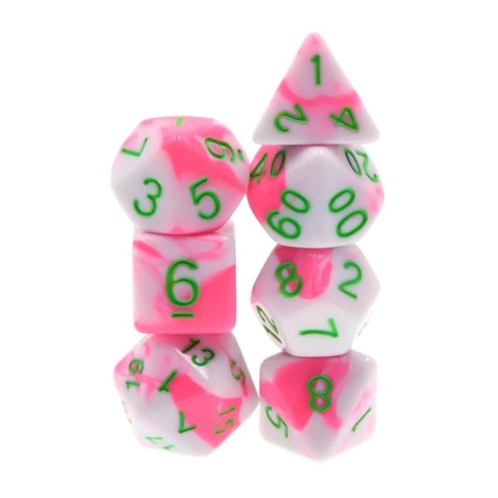 FBG Resin: Pink Flamingo Dice Set