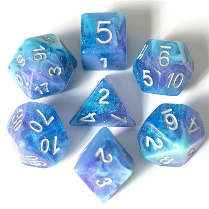 FBG Resin Dice Set: Cerulean Night
