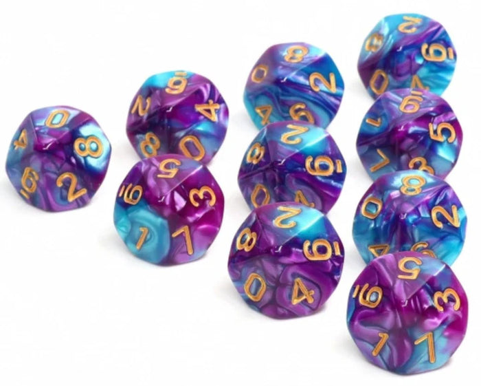 Foam Brain: 10 Piece D10s - Mermaid Beach
