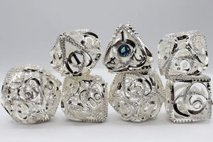 FBG Metal Dice: Hollow Hearts Jeweled