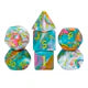 FBG Resin Dice Set: Teal Sunrise