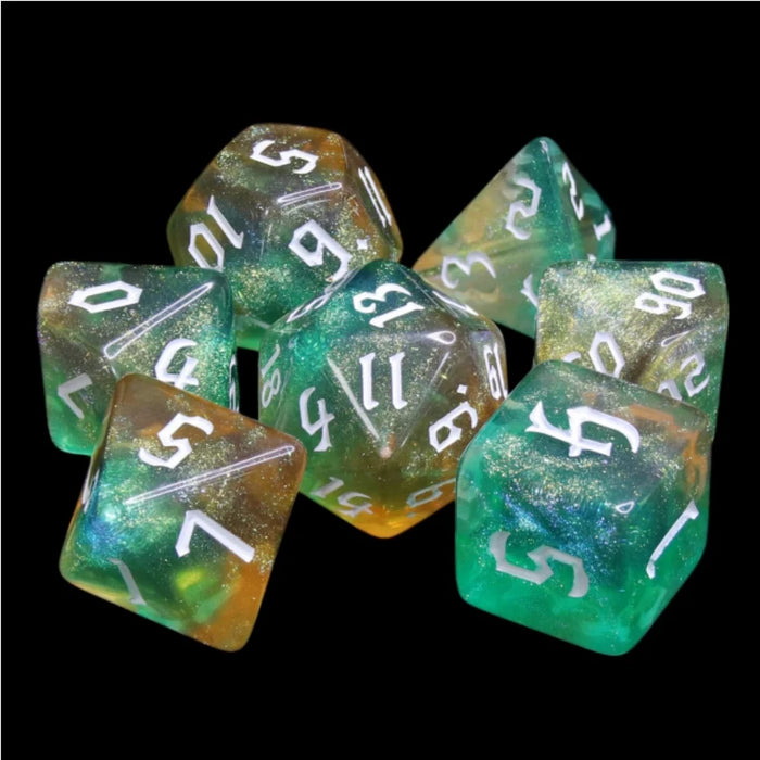 FBG Resin: Tranquil World Dice Set