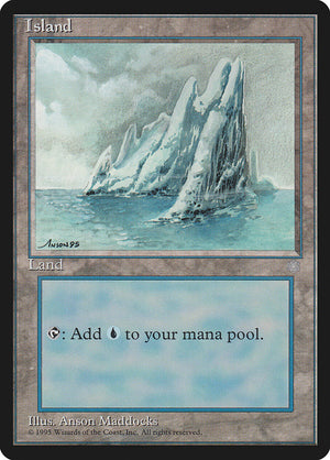 Island (No Birds / Signature on Left) [Ice Age]
