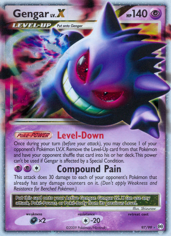 Gengar LV.X (97/99) [Platinum: Arceus] – Little Wars