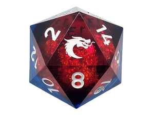 Old School Dice: Sharp Edge 35mm Dice - Liquid Infused