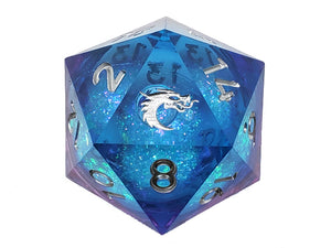Old School Dice: Sharp Edge 35mm Dice - Liquid Infused