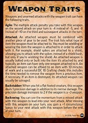 Pathfinder 2E: Weapons & Armor Deck