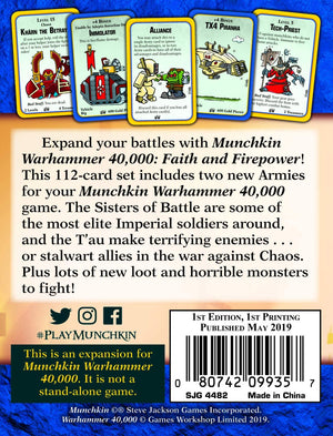 Munchkin: Warhammer 40k Faith and Firepower